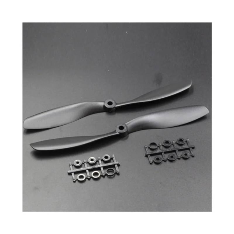 For 4 stücke 8x4,5 Zoll 8045 CW CCW Propeller F330 F450 Rahmen 2212 Selbsthemmender Motor RC FPV Multirotor Quadcopter Kit(4pcs-Black) von HGtAeW