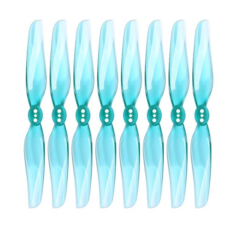 Geeignet for 2/4 Paar 4030 4X3 Dual PC Propeller, FPV Racing Freestyle 4 Zoll Micro Long Distance LR4 Drone(4pair-Blue) von HGtAeW