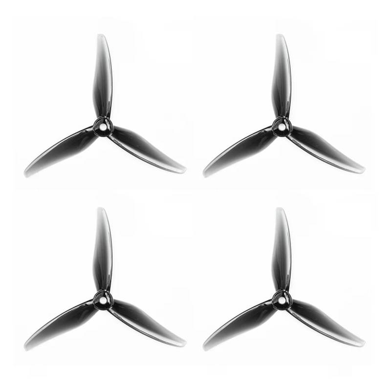 Geeignet for 2 Paar 51466 5-Zoll-3-Blatt-Propellerpropeller CW CCW Brushless-Motor FPV-Propeller FPV Racing Drone Quadcopter(Dark Grey) von HGtAeW