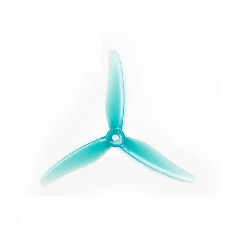 Geeignet for 24 Stück/12 Paare 51466 V2 5 Zoll 3 Impeller/drei Impeller Propeller CW CCW Brushless Motor FPV Propeller FPV Racing Drone(12 pair Wave Blue) von HGtAeW