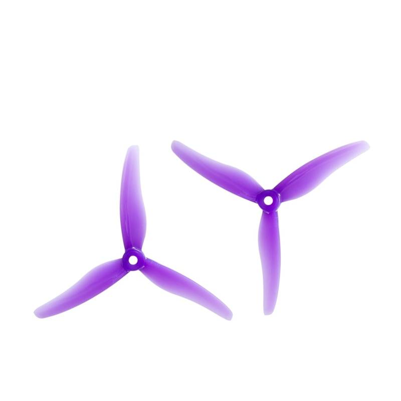 for 4 Stück/2 Paar 51433 5 Zoll 3 Laufrad/Tri-Impeller Propeller Props CW CCW Brushless Motor FPV Propeller FPV Racing Drone(Purple) von HGtAeW