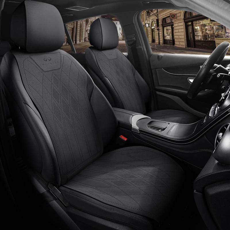 Autositzbezüge für Infiniti Q60 2016-2021 2022 2023 2024 2025 CV37,Autositzbezüge Set,Sitzbezug Komplett-Set,Auto-Sitzbezüge,Sitzschoner-Auto,wasserdichte autositzschoner,Einfache Installation von HHD_ABC