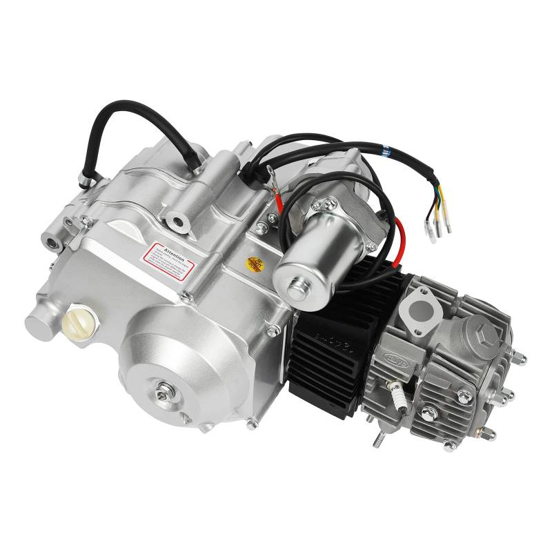 125ccm 4 Takt Engine Motor Elektrischer Start 3+1 Rückwärts Halbautomatischer Einzylinder Motor Luftgekühlt mit Rückwärtsgang für ATV Go Kart Motocross von HHEMSTD