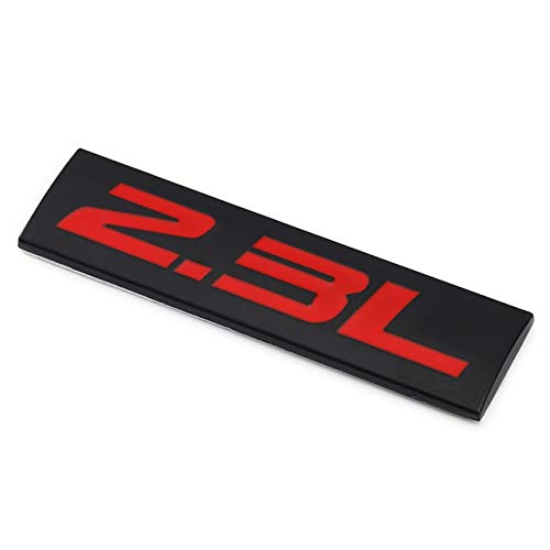 HHF Aufkleber Auto-Aufkleber 2.0L 2.3L 2.4L 2.5L 2.8L Emblem Badge Aufkleber for alle Automodelle (Color Name : 2.3L Black) von HHF-1