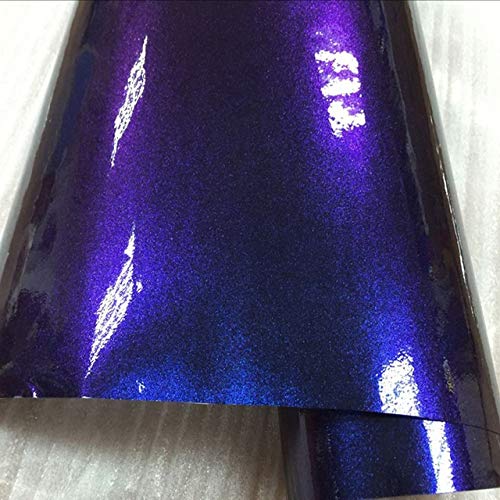 HHF Aufkleber Auto-Aufkleber-Abziehbild-Premium-Gloss Chameleon Perlen Glitter Metallic Grün lila Vinyl Car Wrap Folie mit Luft-Freigabe-Diamanten von HHF-1