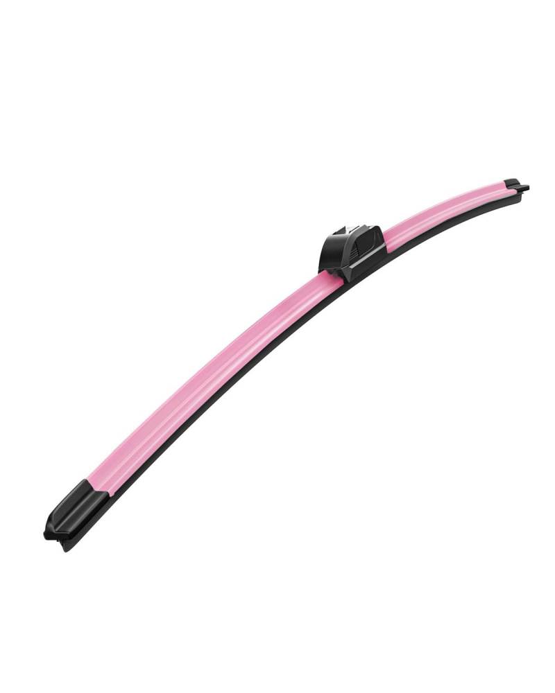 Auto Scheibenwischer Farbige Wischer, Rosa, Gelb, Grün, Blau Und Weiß, Modifizierter Und Verbesserter Wischer Ohne Knochen Scheibenwischer Set(Pink,18 inches) von HHYXXX