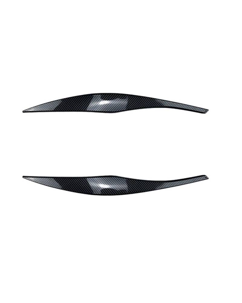 Headlight Eyebrows FÜR 3er E90 E91 320i 330i 2005-2012 Scheinwerferblenden Aufkleber Außendesign Zierleisten Zubehör Headlight Eyelids(Carbon Fiber Pattern) von HHYXXX