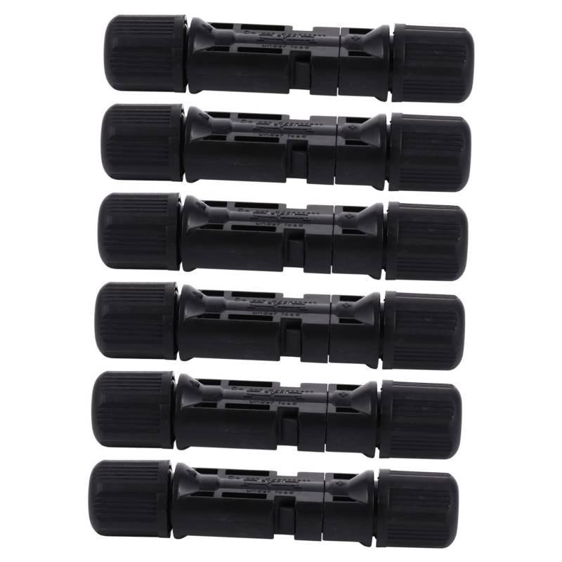 HIAKDOFT 6Paare Wasserdichte Solarkabelstecker Männlicher und Weiblicher für Solarpanels Hohe Temperatur und Feuerbeständigkeit Effizienter und Praktischer Solarstecker von HIAKDOFT