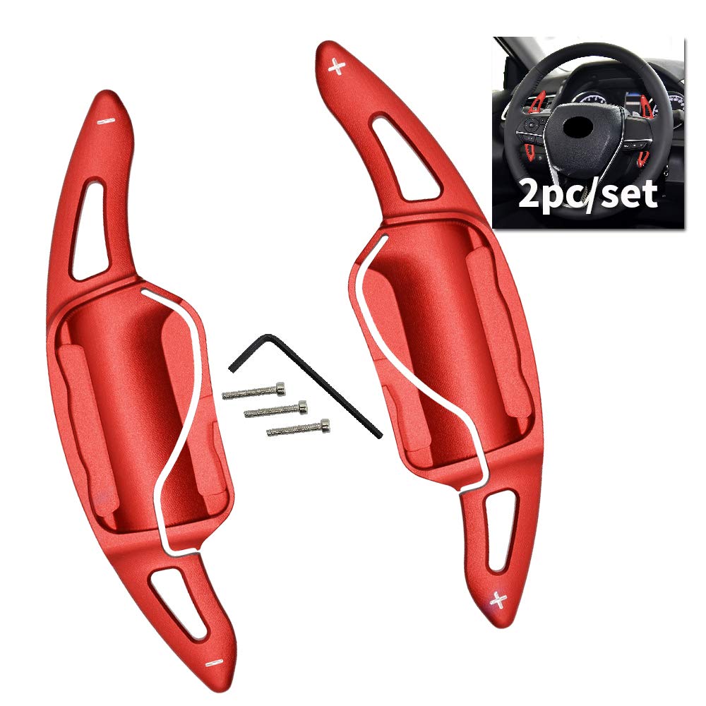 HIBEYO 1 Paar Auto Extensions Alloy Lenkräder Schaltwippen für Toyota Camry Corolla 2018 2019 2020 2021 Schaltwippen Verlängerung Shift Paddle Rennsport Lenkräder Schaltpaddel Alu Rot HIBEYO 1 Paar Auto Extensions Alloy Lenkräder Schaltwippen für Toyota Camry Corolla 2018 2019 2020 2021 Schaltwippen Verlängerung Shift Paddle Rennsport Lenkräder Schaltpaddel Alu Rot von HIBEYO