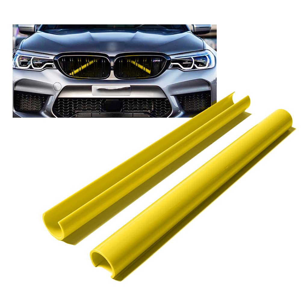 HIBEYO 2PCS Frontgrill Einsatz Zierleisten Passt für BMW E60 F52 Sportstil Grillstreifen Einsätze Zierleiste Auto Grilleinsatz Kühlergrill Schnalle Streifen Abdeckung Trim dekoration zubehör-Gelb HIBEYO 2PCS Frontgrill Einsatz Zierleisten Passt für BMW E60 F52 Sportstil Grillstreifen Einsätze Zierleiste Auto Grilleinsatz Kühlergrill Schnalle Streifen Abdeckung Trim dekoration zubehör-Gelb von HIBEYO