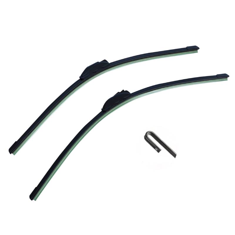 HIBEYO Auto Frontscheibenwischerblätter Kompatibel Mit Mercede C-Klasse W203 2000-2003 U-Hakenarme Gummi Auto Front Wischer Klingen Windschutzscheibe Windschutz Fenster Pinsel zubehör 24 "+ 21" von HIBEYO
