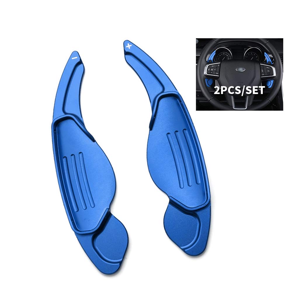 HIBEYO Lenkrad Schaltwippen Verlängerung Paddles Lenkrad für Land Rover Evoque Velar Discovery Range Rover für Jaguar F-Pace E-Pace XE XF XJ XEL XFL XJ Shift Paddles Schalthebel Shifter Blau HIBEYO Lenkrad Schaltwippen Verlängerung Paddles Lenkrad für Land Rover Evoque Velar Discovery Range Rover für Jaguar F-Pace E-Pace XE XF XJ XEL XFL XJ Shift Paddles Schalthebel Shifter Blau von HIBEYO