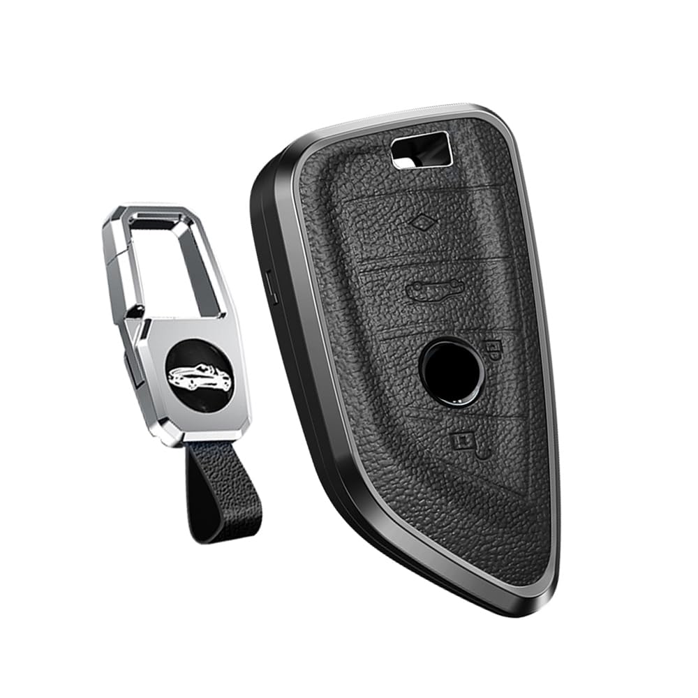 HIBEYO Smart Autoschlüssel Hülle Geeignet für BMW,Schlüsselhülle Cover für 1er 2er 3er 4er 5er 6er 7er X1 X2 X3 X4 X5 X5M X6 X6M GT M5 Schlüsselgehäuse Schlüsselanhänger Schlüsselbox Leder (Schwarz) HIBEYO Smart Autoschlüssel Hülle Geeignet für BMW,Schlüsselhülle Cover für 1er 2er 3er 4er 5er 6er 7er X1 X2 X3 X4 X5 X5M X6 X6M GT M5 Schlüsselgehäuse Schlüsselanhänger Schlüsselbox Leder (Schwarz) von HIBEYO