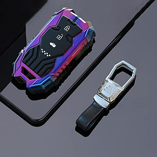HIBEYO Smart Schlüsselgehäuse passt für Honda Autoschlüssel Hülle Schlüsselhülle Cover für Civic CR-V Jazz HR-V Odyssey City Grace Schlüsselschutz Etui Schlüssel Fernbedienung Zinklegierung-Farbe A von HIBEYO
