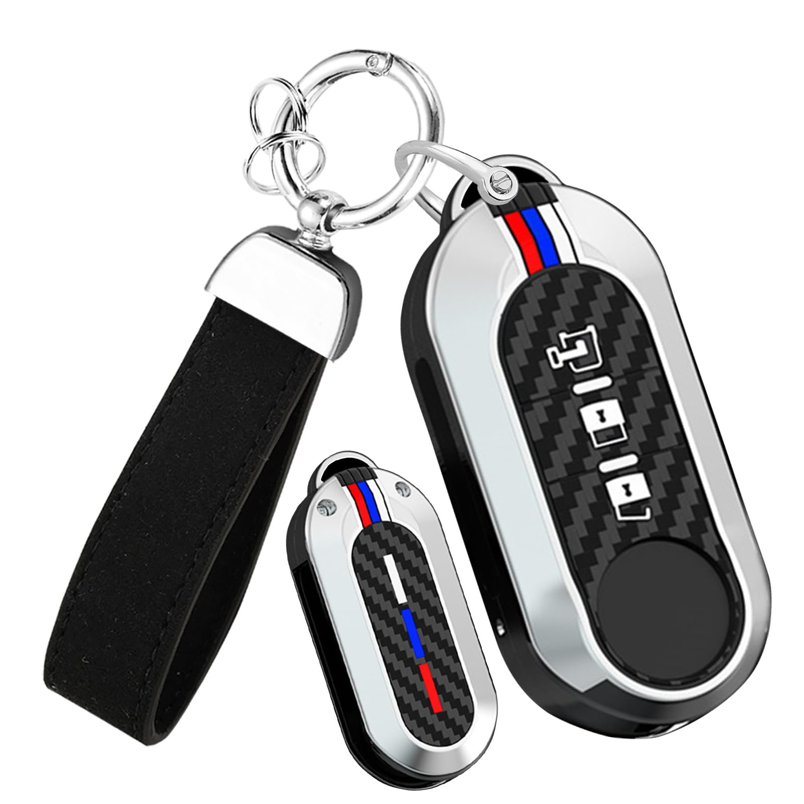 HIBEYO klapp Autoschlüssel Hülle Passt für FIAT 500 Panda Punto Bravo Doblo Boxer Relay Ducato für Lancia Musa Schutzhülle Schlüsselbox Schlüsseletui Schlüsselanhänger Schlüsselhalter-3TastenB Silber HIBEYO klapp Autoschlüssel Hülle Passt für FIAT 500 Panda Punto Bravo Doblo Boxer Relay Ducato für Lancia Musa Schutzhülle Schlüsselbox Schlüsseletui Schlüsselanhänger Schlüsselhalter-3TastenB Silber von HIBEYO