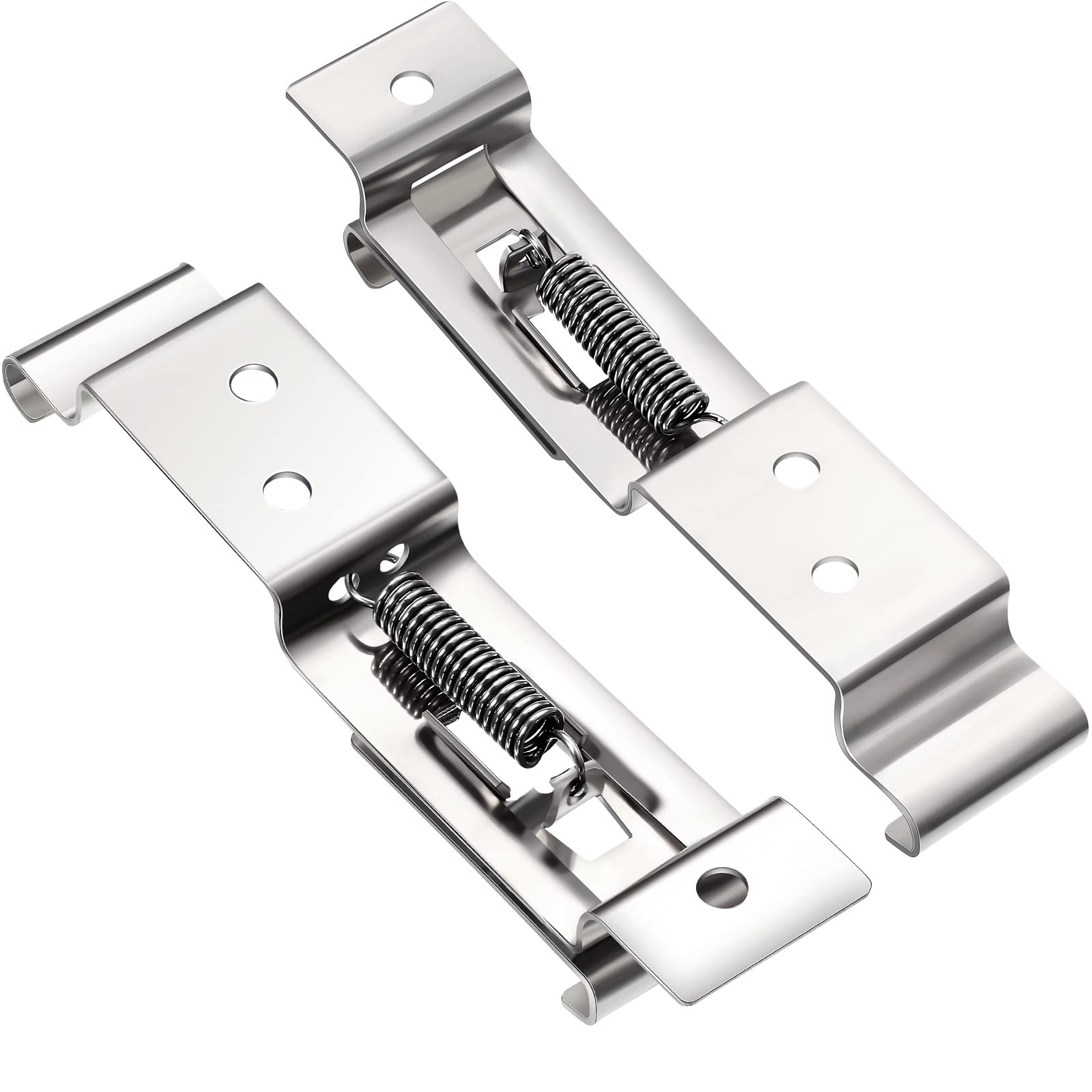 Anhänger Kennzeichen Clips 2 Stück Nummernschild Gefederter Halter Edelstahl Kennzeichen Halter Auto Kennzeichen Klammern für Motorräder Auto Wohnwagen, 4,25 Zoll in der Tiefe Anhänger Kennzeichen Clips 2 Stück Nummernschild Gefederter Halter Edelstahl Kennzeichen Halter Auto Kennzeichen Klammern für Motorräder Auto Wohnwagen, 4,25 Zoll in der Tiefe von HICARER
