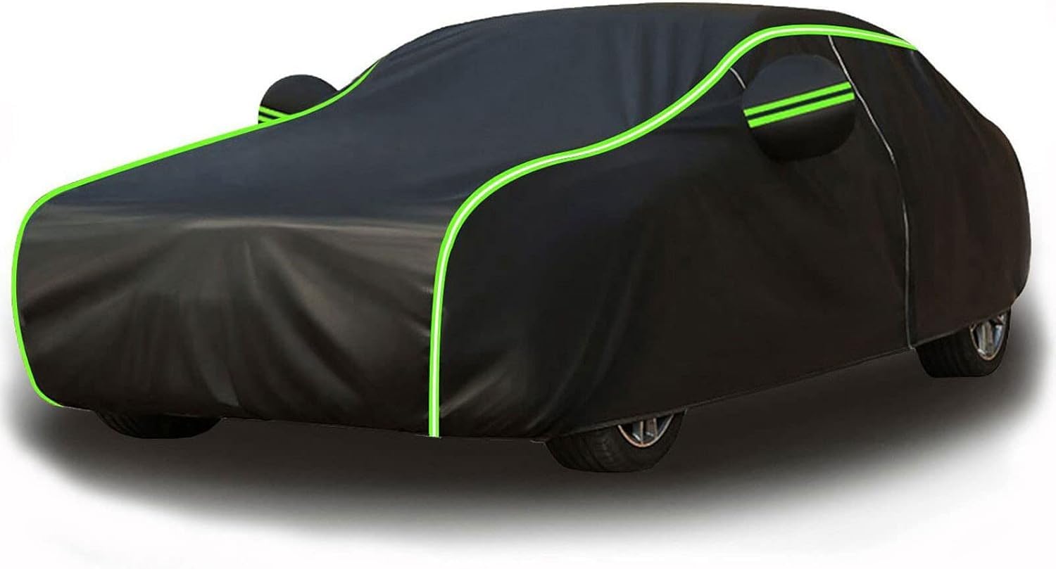 Auto Abdeckplane für Citroen C Zero Xsara Traction Mehari C1,Staubdicht Atmungsaktiv UV-beständig Autoabdeckung Mit Nachtreflexionsstreifen langlebige Autoabdeckung,C/Black/Green Auto Abdeckplane für Citroen C Zero Xsara Traction Mehari C1,Staubdicht Atmungsaktiv UV-beständig Autoabdeckung Mit Nachtreflexionsstreifen langlebige Autoabdeckung,C/Black/Green von HIENHD