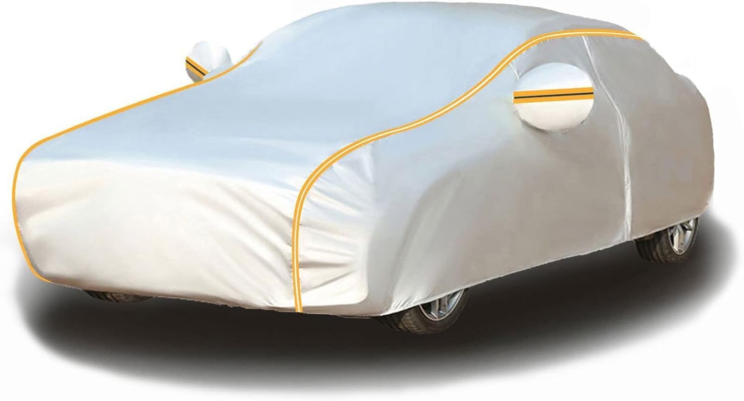 Auto Abdeckplane für Mazda CX 7 CX 3 CX 9 CX 4 CX 5 CX 8,Staubdicht Atmungsaktiv UV-beständig Autoabdeckung Mit Nachtreflexionsstreifen langlebige Autoabdeckung,B/Silver/Yellow Auto Abdeckplane für Mazda CX 7 CX 3 CX 9 CX 4 CX 5 CX 8,Staubdicht Atmungsaktiv UV-beständig Autoabdeckung Mit Nachtreflexionsstreifen langlebige Autoabdeckung,B/Silver/Yellow von HIENHD