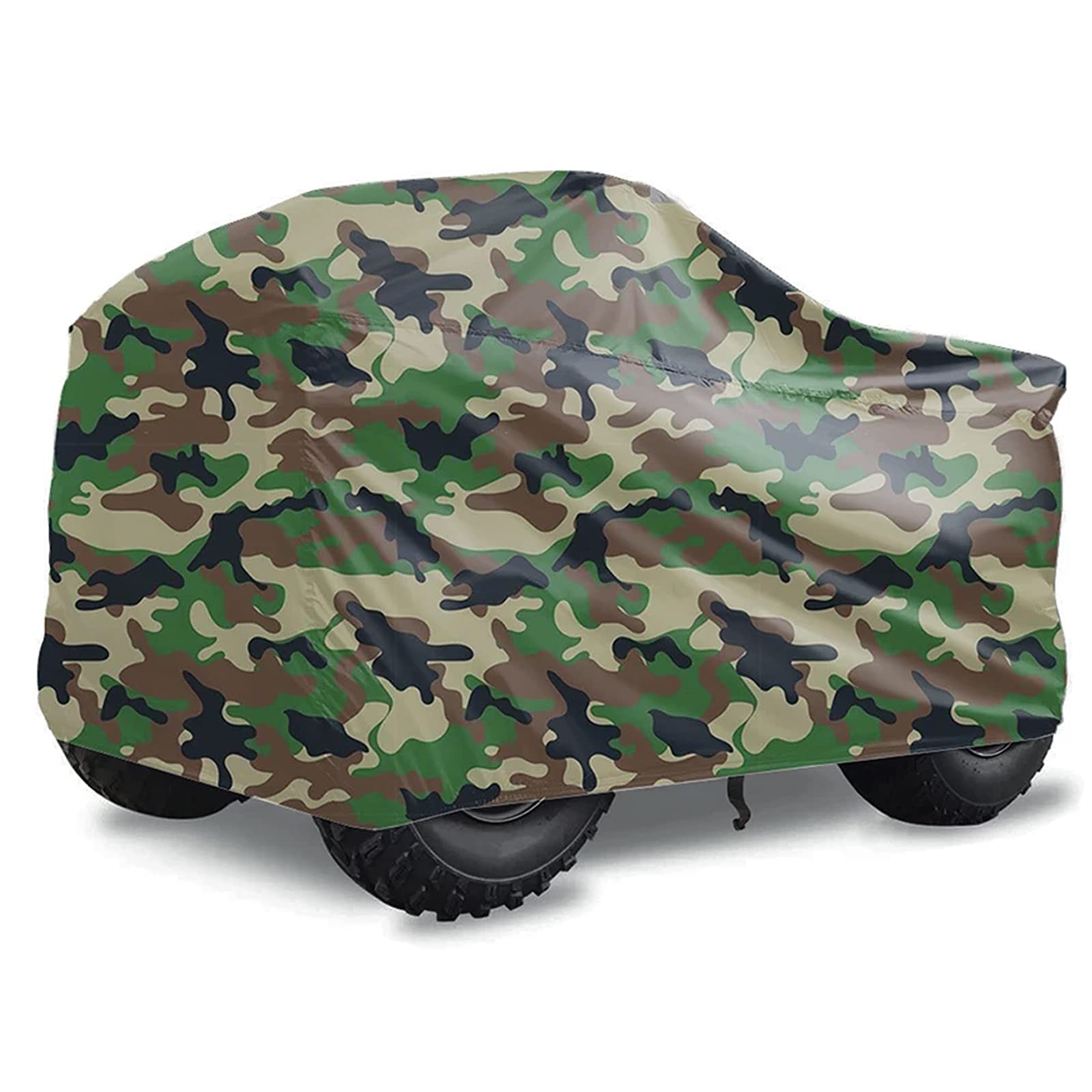 ATV Abdeckplane Fahrzeug Abdeckung XXL, Wasserdicht strapazierfähig Outdoor Abdeckung Schutz Cover 190T, ATV Cover Universal, Upgraded Four Wheeler Cover, 220cmx98cmx106cm (Camouflage) von hifrom