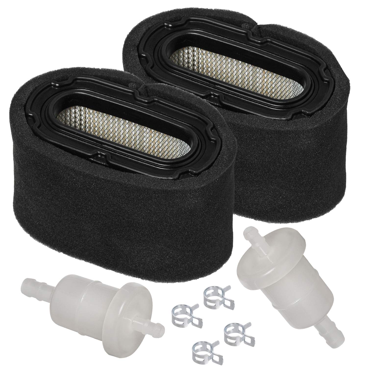 hifrom Set of Air Filter & Pre Filter with Fuel Filter Compatible with Honda GXV340 GXV390 11hp 13hp Replace 17211-ZF5-V01 17211-ZF5-V00, Lawn Mower Air Cleaner 2pcs hifrom Set of Air Filter & Pre Filter with Fuel Filter Compatible with Honda GXV340 GXV390 11hp 13hp Replace 17211-ZF5-V01 17211-ZF5-V00, Lawn Mower Air Cleaner 2pcs von hifrom