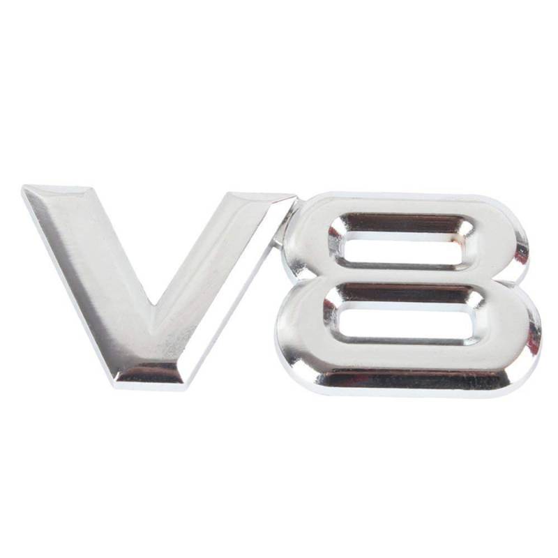 1 Stücke 3D Auto Logo Emblem V8 Metall Aufkleber Abzeichen Karosserie Aufkleber Für Auto von PGONA