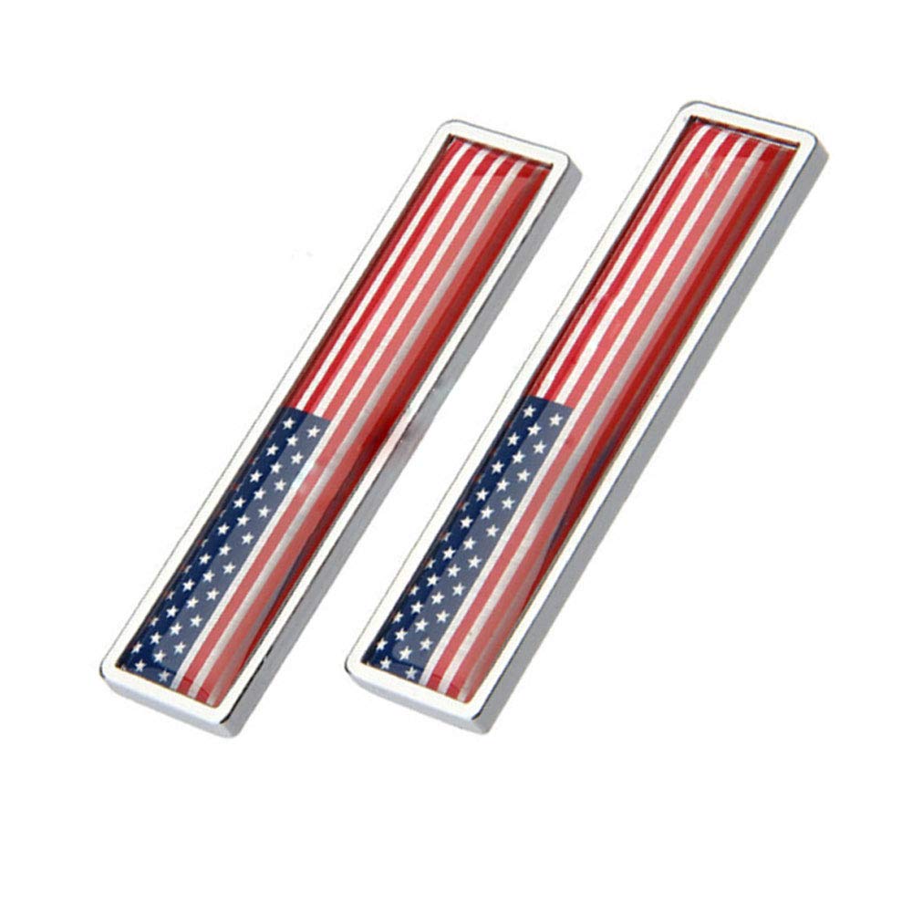 1 para amerika flagge 3d metall auto körper logo auto motorrad persönlichkeit dekoration aufkleber emblem abzeichen von HIGGER