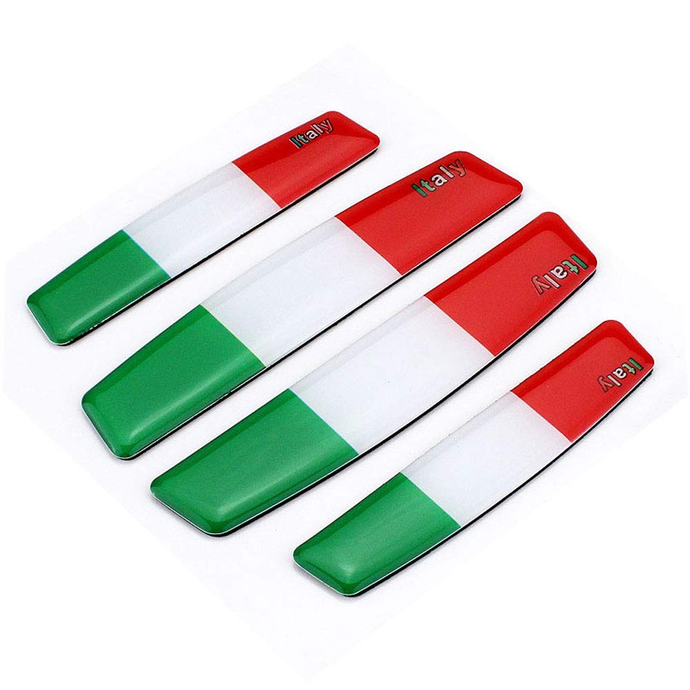 4 Teile/satz Italien Flagge Tür Seitenkantenschutz Anti-Scratch Protector Kleber Aufkleber Für Auto Auto von HIGGER