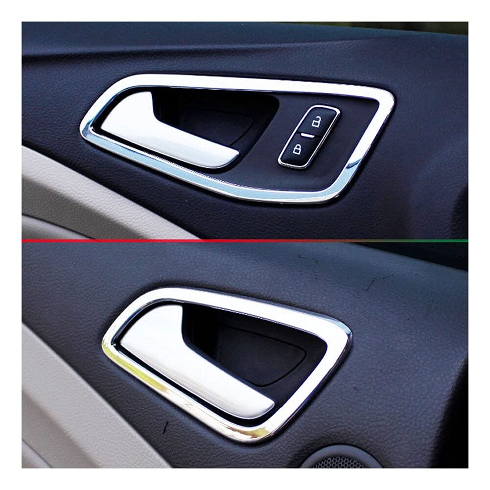für Ford Kuga 2013-2018 Interieur Türgriff Dekor 4 Stück Verchromt ABS Kunststoff für Ford Kuga 2013-2018 Interieur Türgriff Dekor 4 Stück Verchromt ABS Kunststoff von HIGH FLYING