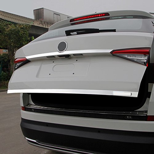 für Kodiaq 2017-2022 Untere Obere Chrom-Heckklappen-Zierleiste Edelstahl Verchromt 2 Stück von HIGH FLYING
