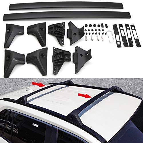 Dachträger für RAV4 2019-2024 Aluminiumlegierung 1 Kit (Schwarz) von HIGH FLYING