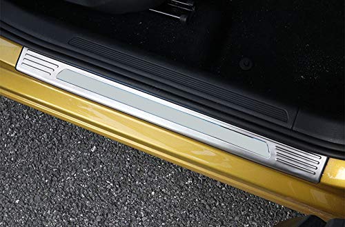 Einstiegsleisten Türschweller Silber Edelstahl für Polo 6 VI MK6 2018-2025 (Exterieur 4 Stück) von HIGH FLYING