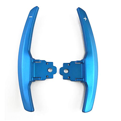 HIGH FLYING F-Modelle Performance Lenkradblende Lenkrad Schaltwippe Schaltpaddles für 1er F20 F21 2er F22 F23 3er F30 F31 F34 4er F32 F33 F36 5er F10 (Blau) von HIGH FLYING