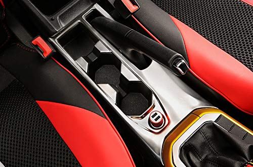 Interieur Dekor Edelstahl Silber für Polo 6 VI MK6 2018-2025 (Getränkehalter 1 Stück) von HIGH FLYING