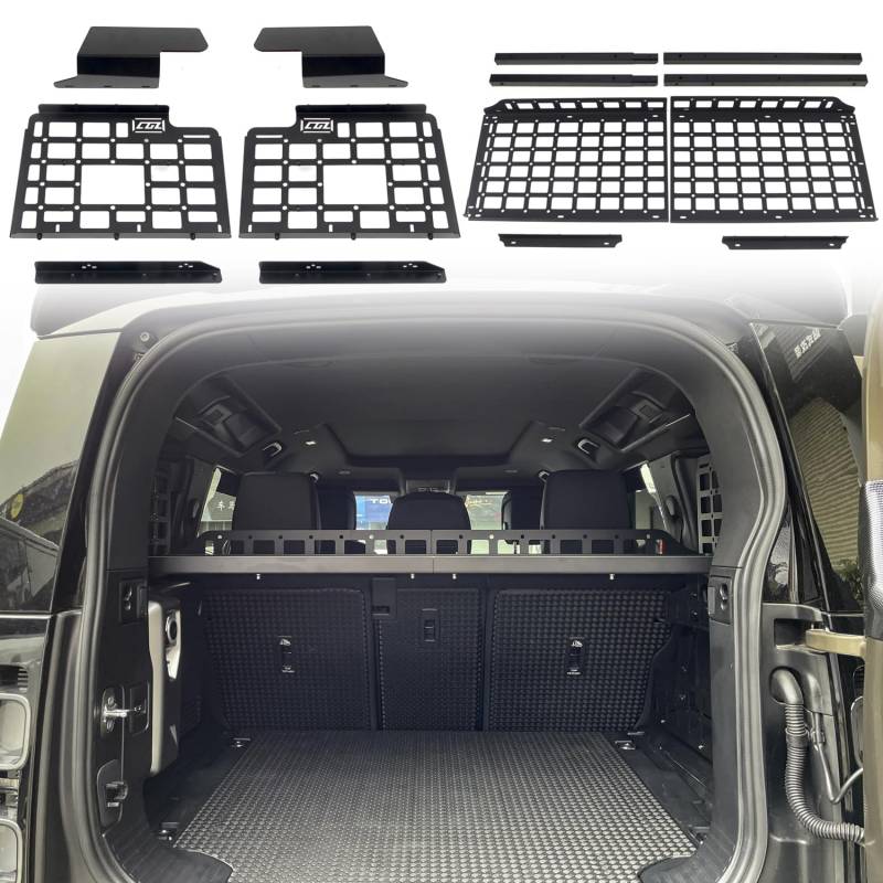 für Defender 110 2020-2025 Gepäcknetz Stauraum Kofferraum Metall (Zentrum) von HIGH FLYING