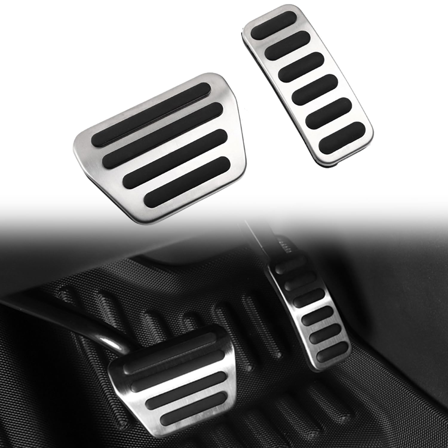 für Defender 2020-2023 Gaspedal Cover Dekor Kieselgel aus rostfreiem Stahl 1Stk Silber für Defender 2020-2023 Gaspedal Cover Dekor Kieselgel aus rostfreiem Stahl 1Stk Silber von HIGH FLYING