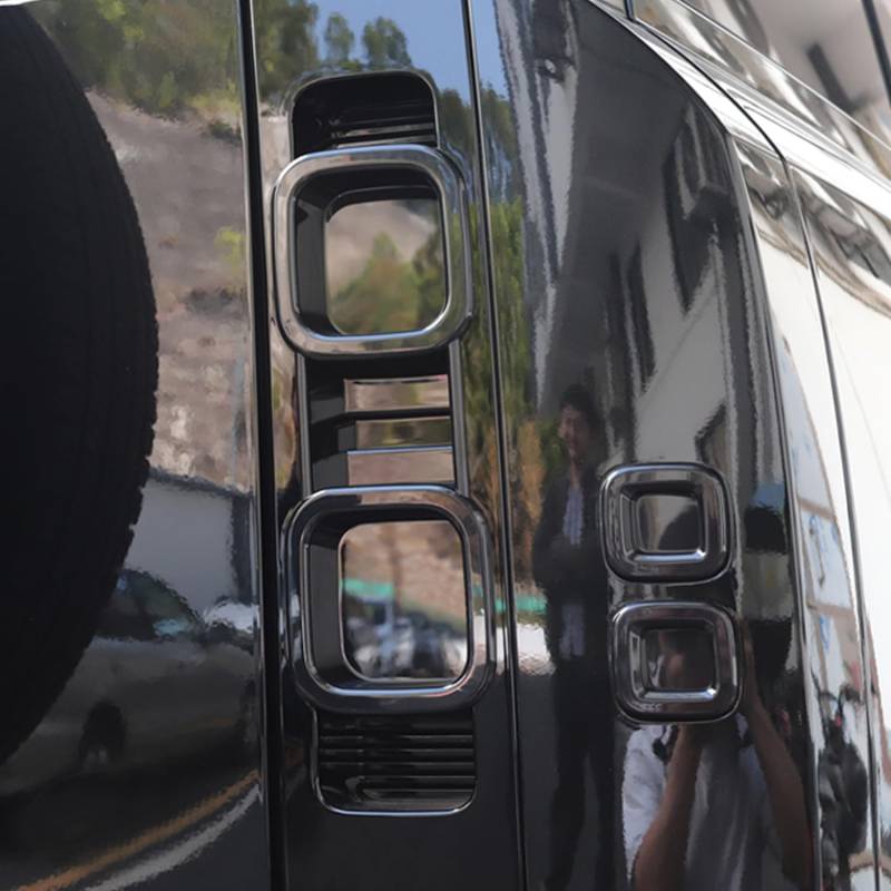 für Defender 2020-2025 Rücklichtkappe Cover Dekor ABS Kunststoff 6Stk Schwarz Geräuchert von HIGH FLYING