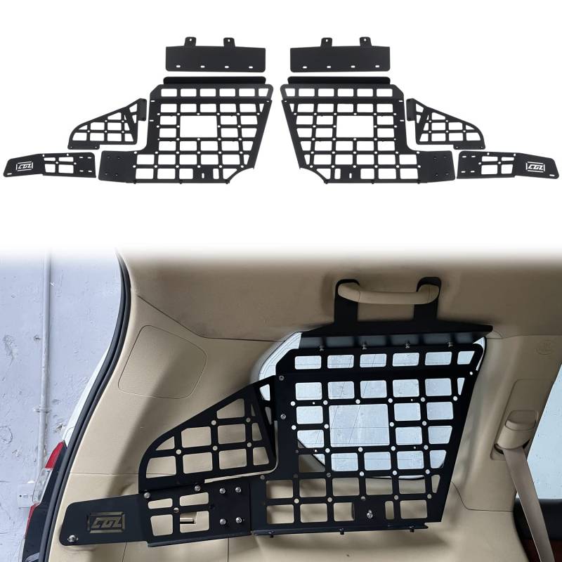 für Land Cruiser Prado J15 5-Türer 2010-2021 Gepäcknetz Stauraum Kofferraum Metall (Fenster Hinten) von HIGH FLYING