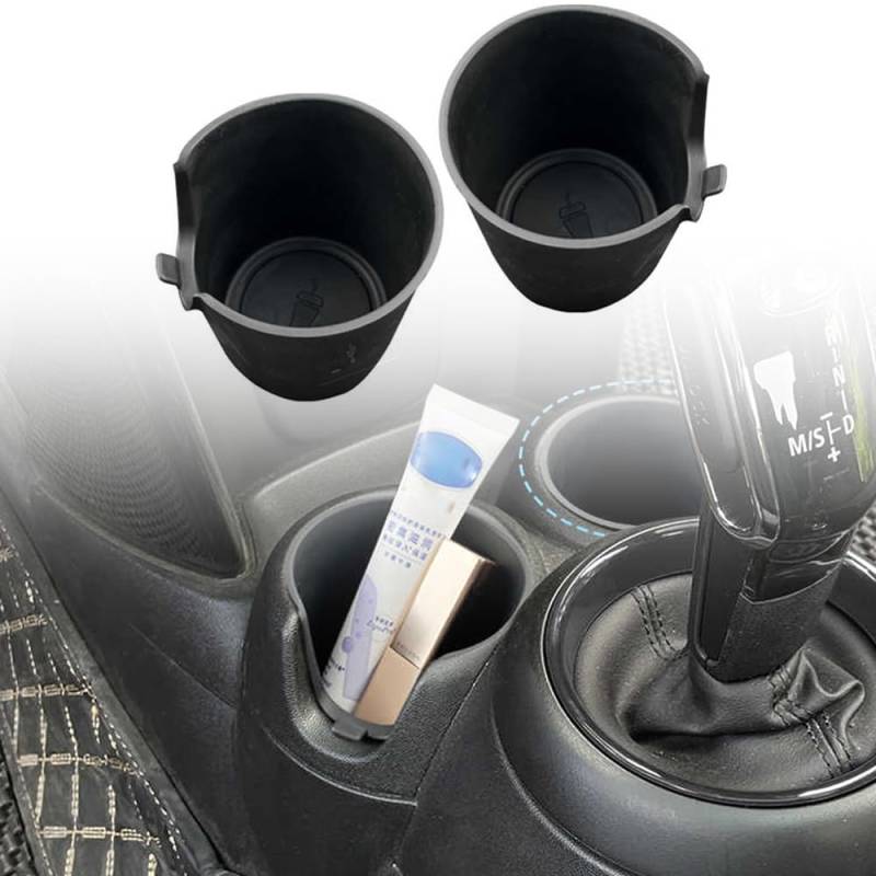 für MINI Cooper F55 F56 F57 2014-2023 Interieur Getränkehalter Dekor TPE 2 Stück von HIGH FLYING