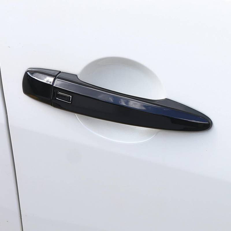 HIGH FLYING für Qashqai J12 2021 2022 2023 Exterieur Türgriff Zierleisten ABS Kunststoff 10 Stück (Schwarz glänzend) von HIGH FLYING