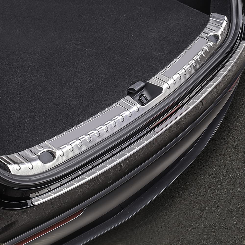 für Tesla Model Y 2021 2022 2023 Silber Ladekantenschutz Gebürstetem Edelstahl 2 Stück für Tesla Model Y 2021 2022 2023 Silber Ladekantenschutz Gebürstetem Edelstahl 2 Stück von HIGH FLYING