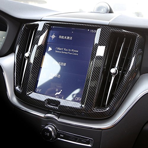 für XC60 2018-2023 Interieur Dekor ABS Kunststoff Kohlefaserfarbe (Display) von HIGH FLYING