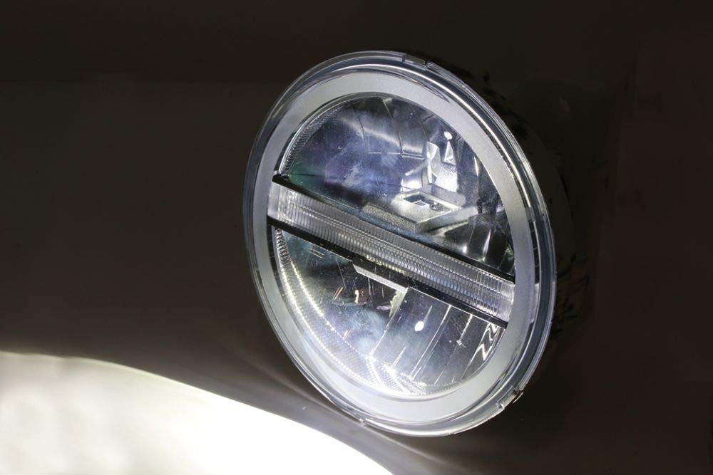 HIGHSIDER LED Hauptscheinwerfereinsatz TYP 6 mit TFL, rund, 5 3/4 Zoll verchromt HIGHSIDER LED Hauptscheinwerfereinsatz TYP 6 mit TFL, rund, 5 3/4 Zoll verchromt von HIGHSIDER