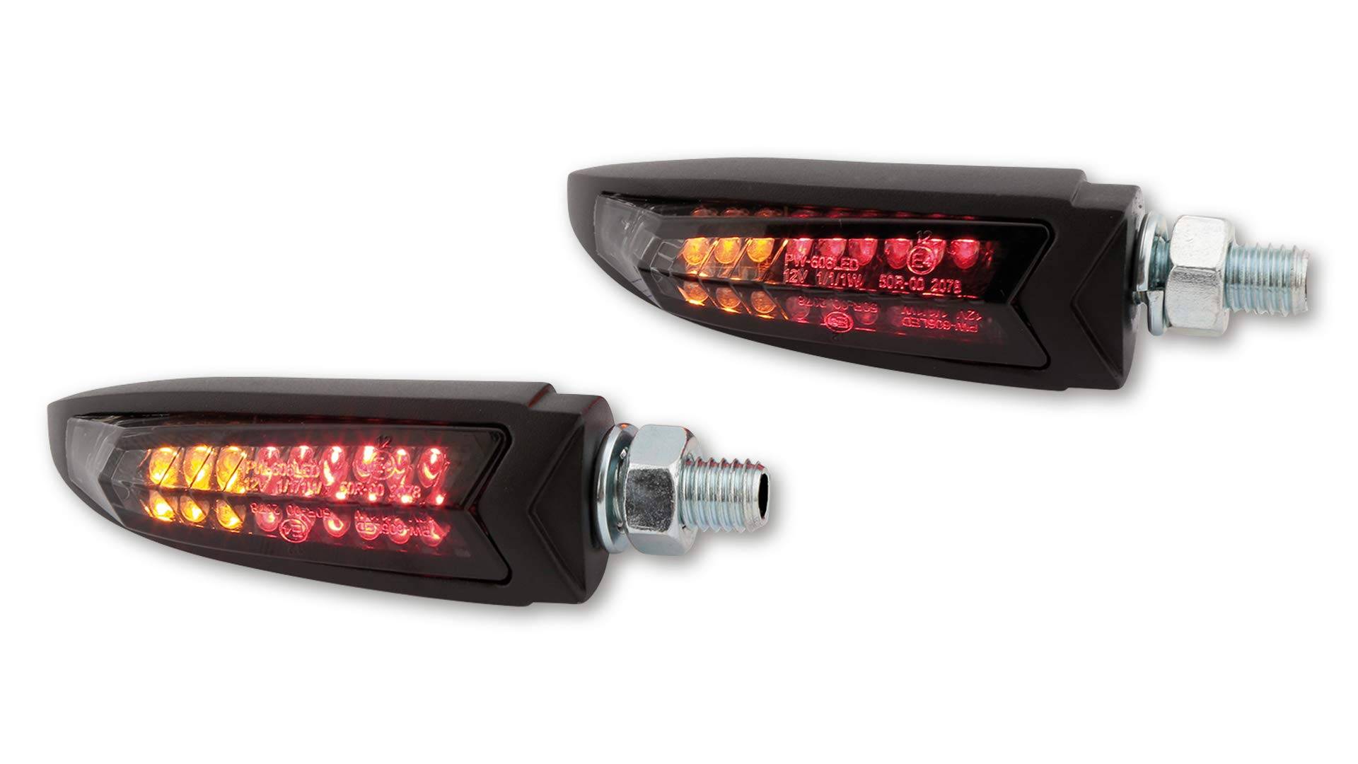 HIGHSIDER LED Rück-, Bremslicht, Blinker Einheit ARC, schwarz von HIGHSIDER