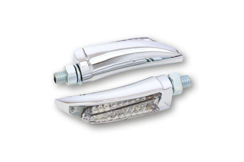 HIGHSIDER LED Rück-, Bremslicht, Blinker Einheit ARC verchromt von HIGHSIDER