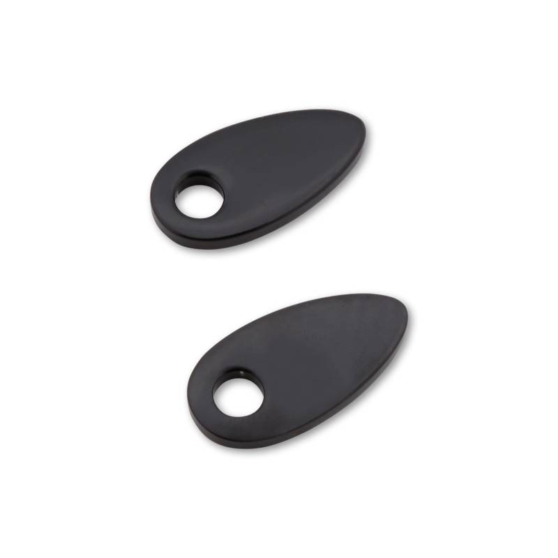HIGHSIDER Motorrad Blinker Montageplatten Indy Spacer Adapterplatten Distanzstücke Distanzscheiben (Schwarz) von HIGHSIDER
