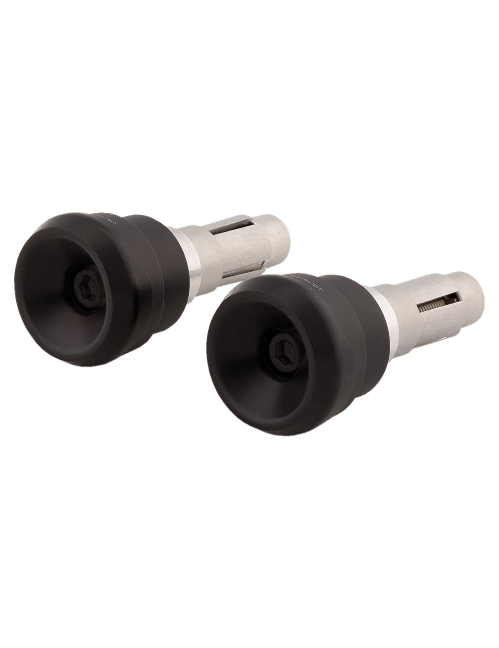 HIGHSIDER Motorrad Lenkergewichte Akron-LS f. Lenkerendenspiegel (2er-Pack) (Schwarz) von HIGHSIDER
