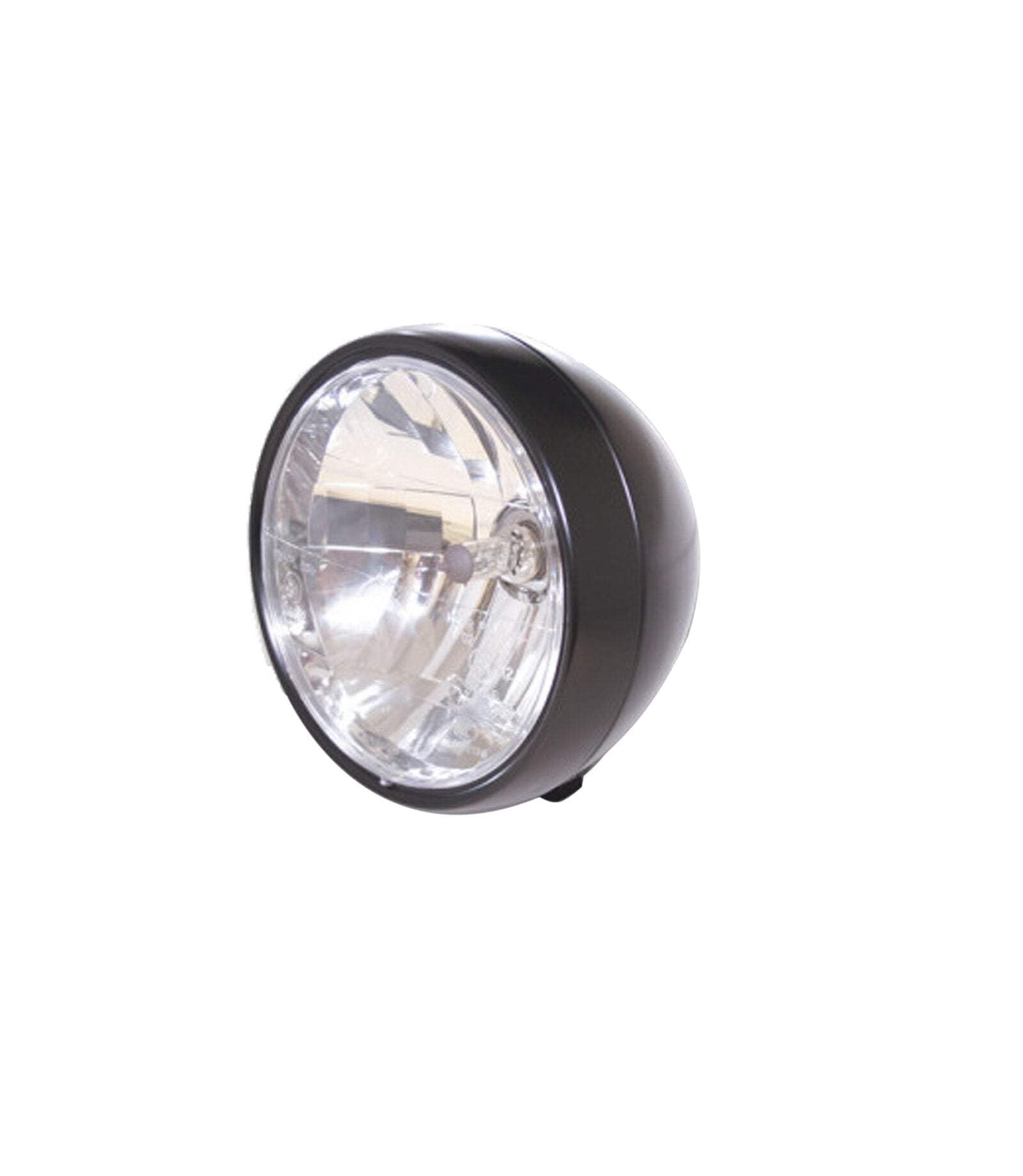 HIGHSIDER Motorrad-Scheinwerfer, 6 1/2 Zoll Bodenmontage, Metallgehäuse, schwarz satiniert, klares Glas reflektierend HIGHSIDER Motorrad-Scheinwerfer, 6 1/2 Zoll Bodenmontage, Metallgehäuse, schwarz satiniert, klares Glas reflektierend von HIGHSIDER