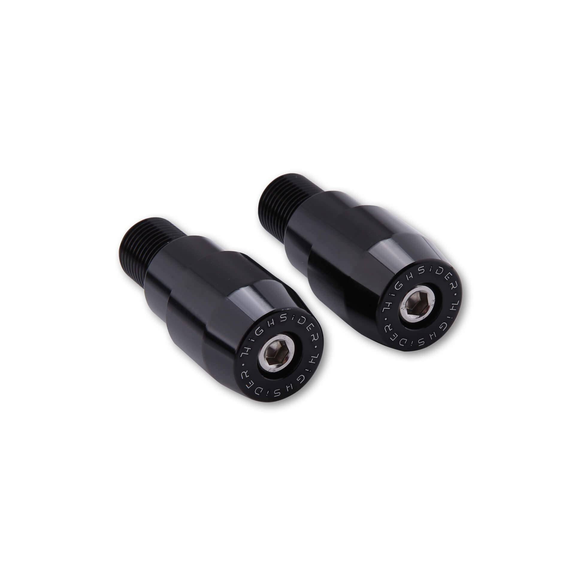 Highsider Lenkerenden für Originallenker - 1 Zoll - Schwarz - Aluminium Highsider Lenkerenden für Originallenker - 1 Zoll - Schwarz - Aluminium von HIGHSIDER