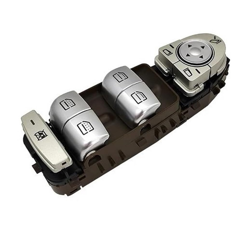 Electric Power Fensterheber Für E S Klasse Für E260 E300 Für S350 Für S400 Für W222 W213 Auto Elektrische Fensterheber Schalter Panel 2229052004(Brown) von HIIAW