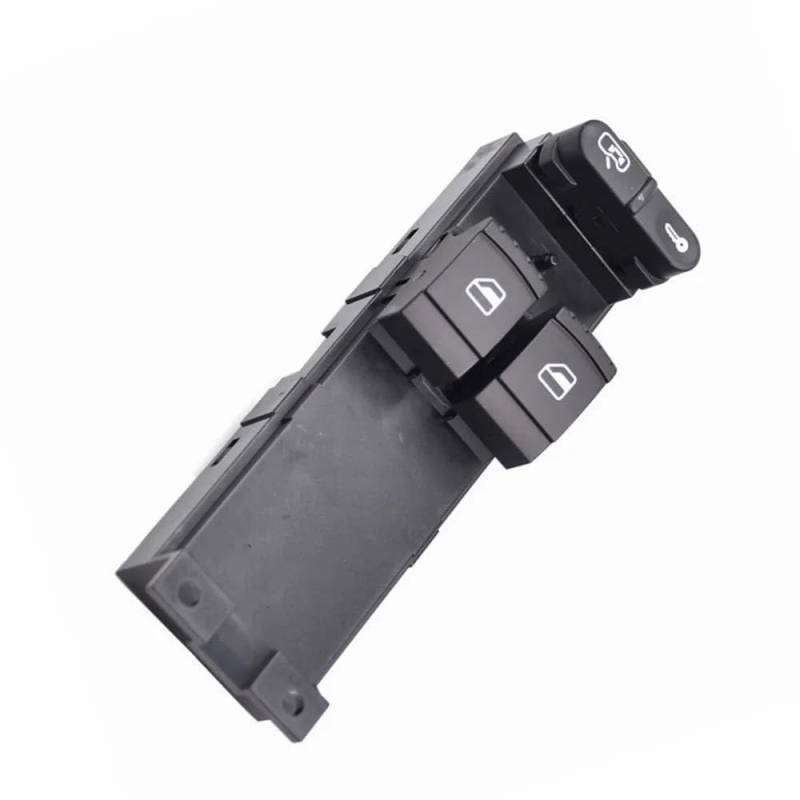 Electric Power Fensterheber Für Golf 4 Für Passat 3B 3BG Für Seat Elektrische Schwarz Fenster Control Heber Schalter Konsole Ersatz 1J3959857(Without chrome) von HIIAW